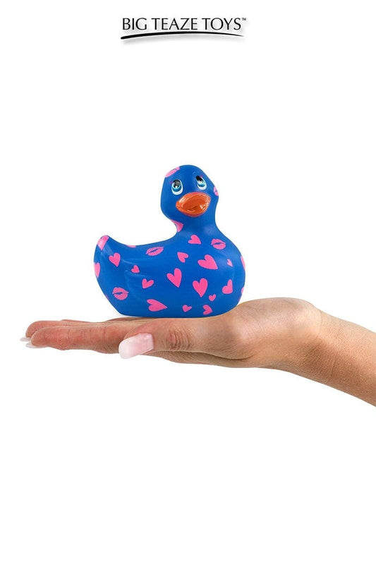Mini canard vibrant puissant bleu et coeur rose Romance - Big teaze toys