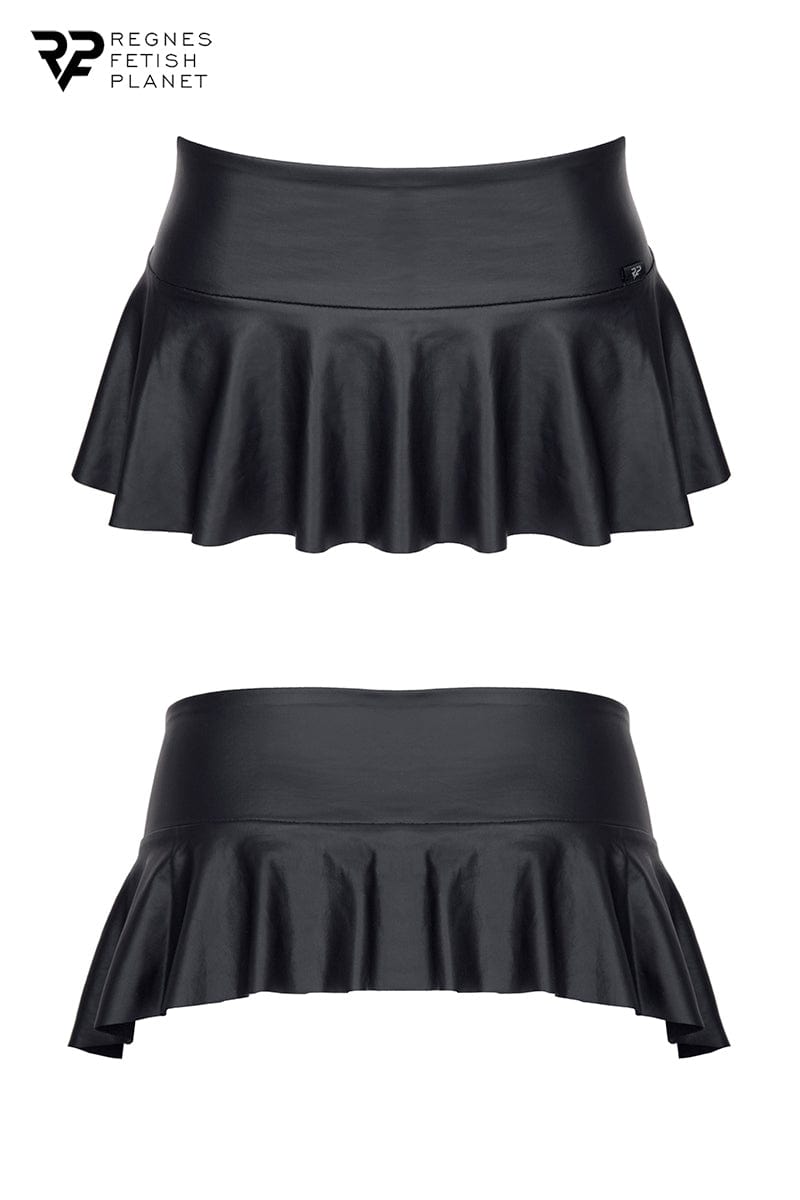 Mini jupe taille basse noire pour homme travesti - Regnes