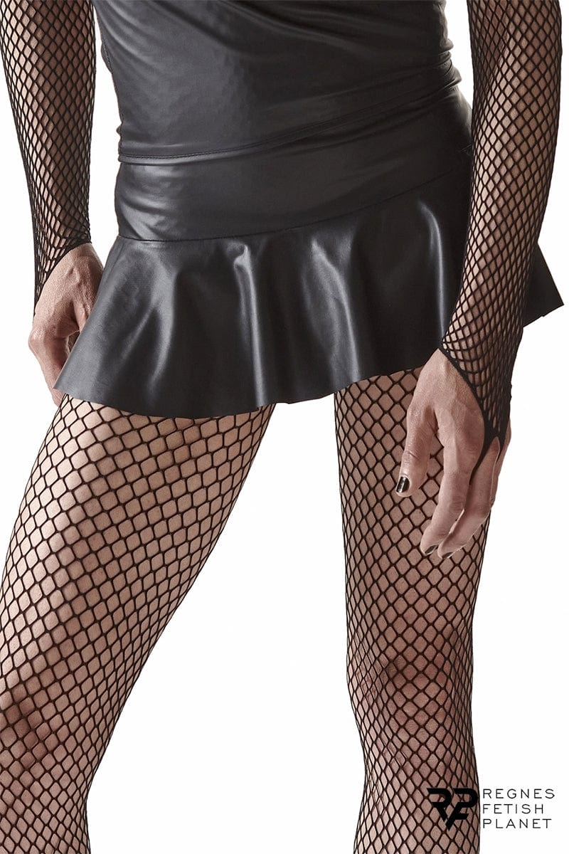 Mini jupe taille basse noire pour homme travesti - Regnes