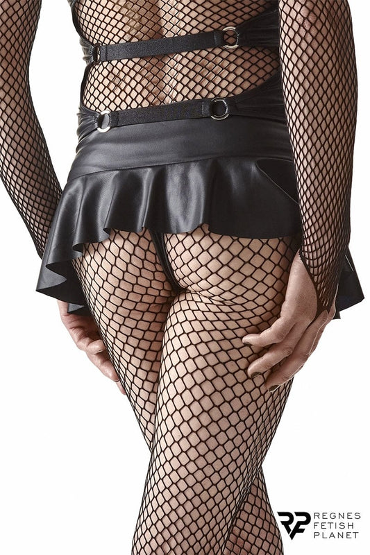 Mini jupe taille basse noire pour homme travesti - Regnes