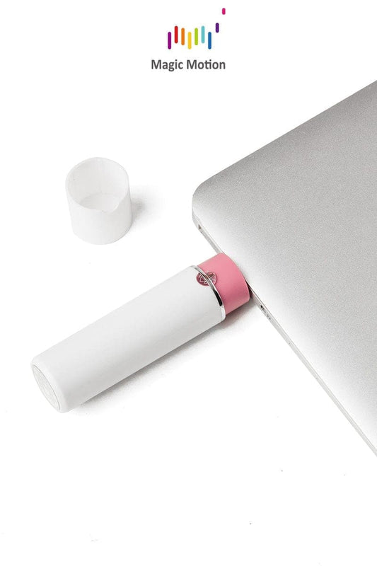 Mini vibro connecté rouge à lèvres Magic Lotos USB 10cm - Magic Motion