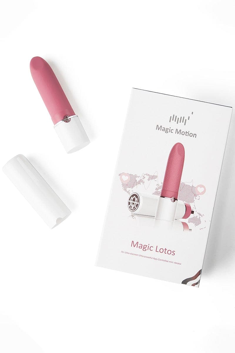 Mini vibro connecté rouge à lèvres Magic Lotos USB 10cm - Magic Motion
