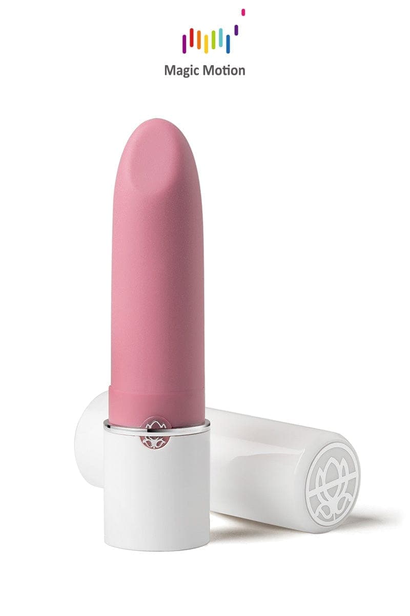 Mini vibro connecté rouge à lèvres Magic Lotos USB 10cm - Magic Motion