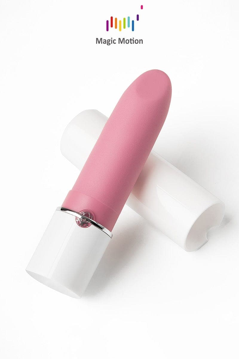 Mini vibro connecté rouge à lèvres Magic Lotos USB 10cm - Magic Motion
