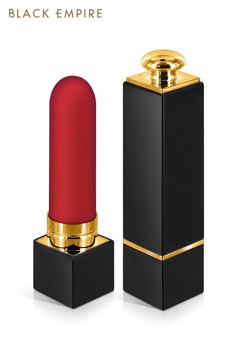 Mini vibro deluxe rouge à lèvres en silicone étanche My Lady 7cm - Black Empire
