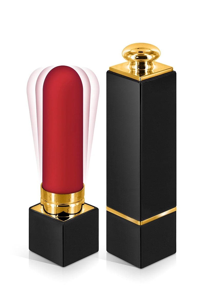 Mini vibro deluxe rouge à lèvres en silicone étanche My Lady 7cm - Black Empire