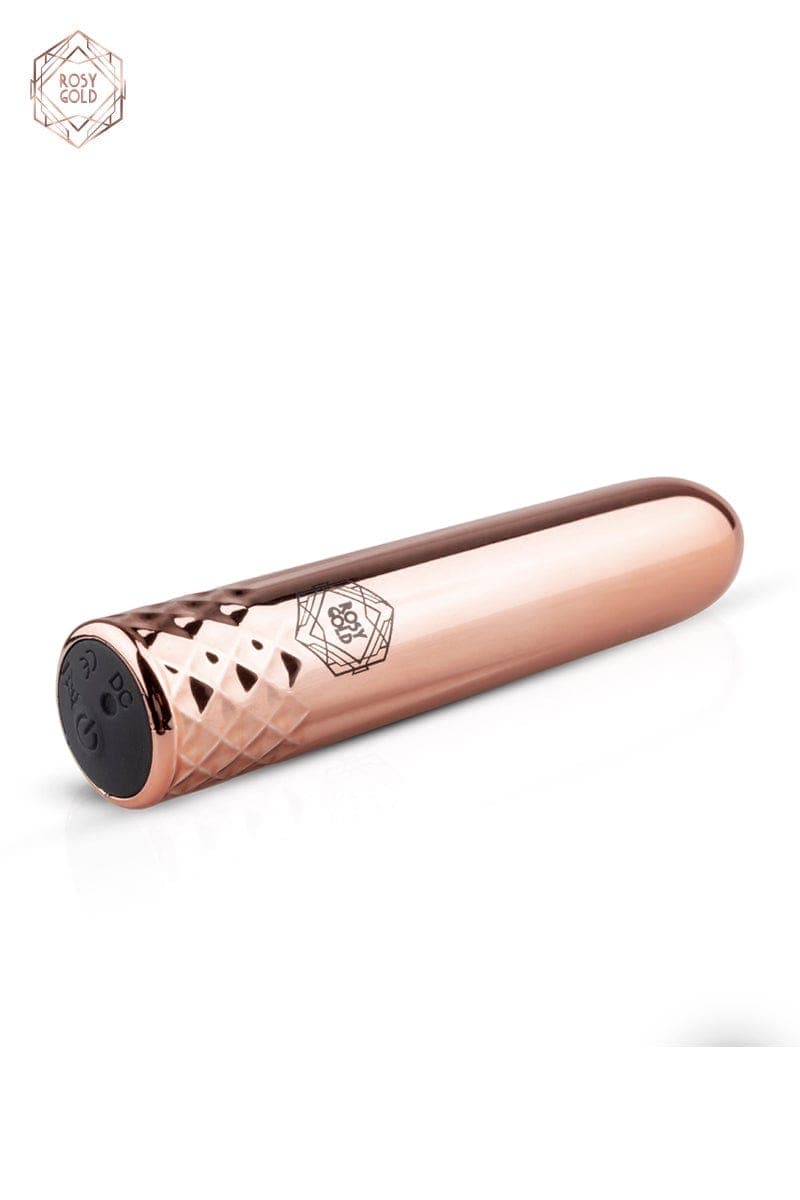 Mini vibro USB pour voyage stimulation féminine 7cm insérable - Rosy Gold