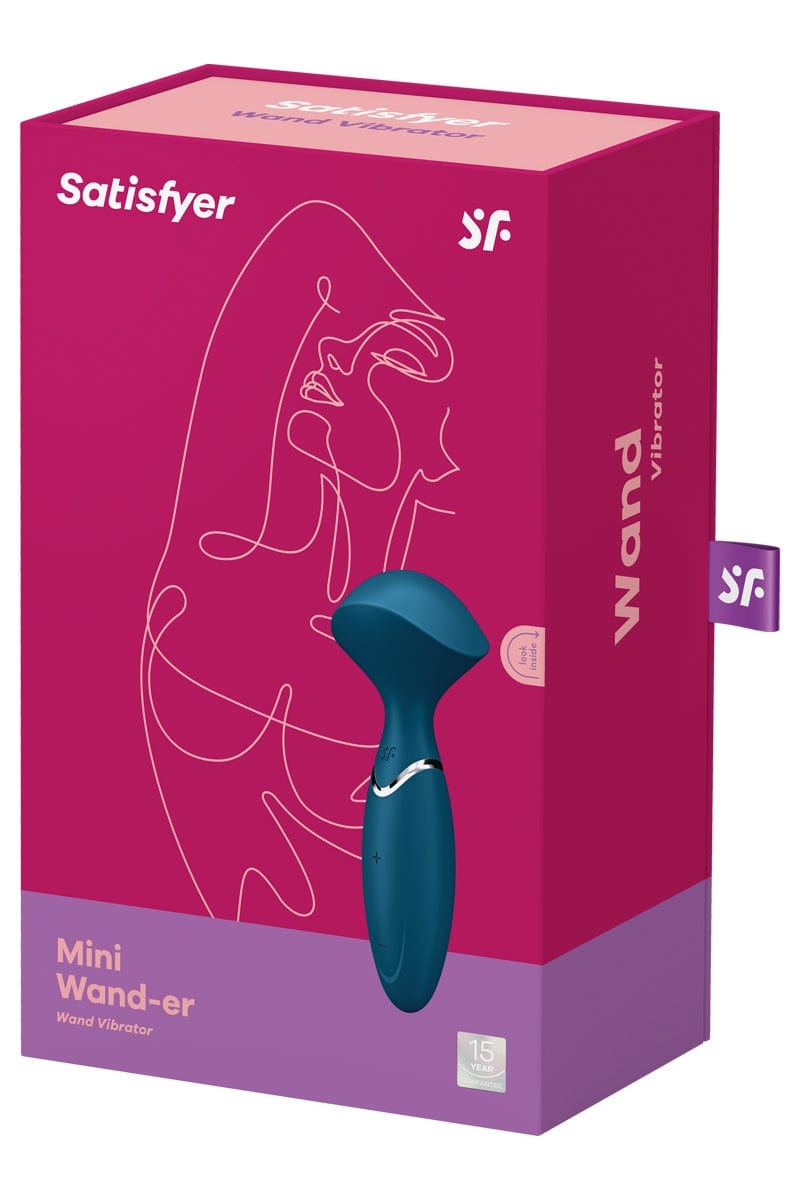 Mini Vibromasseur Wand-er bleu 14,5 cm format voyage - Satisfyer