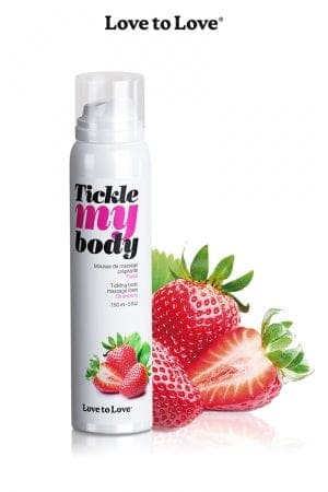 Mousse massage crépitante Fraise - Love to love