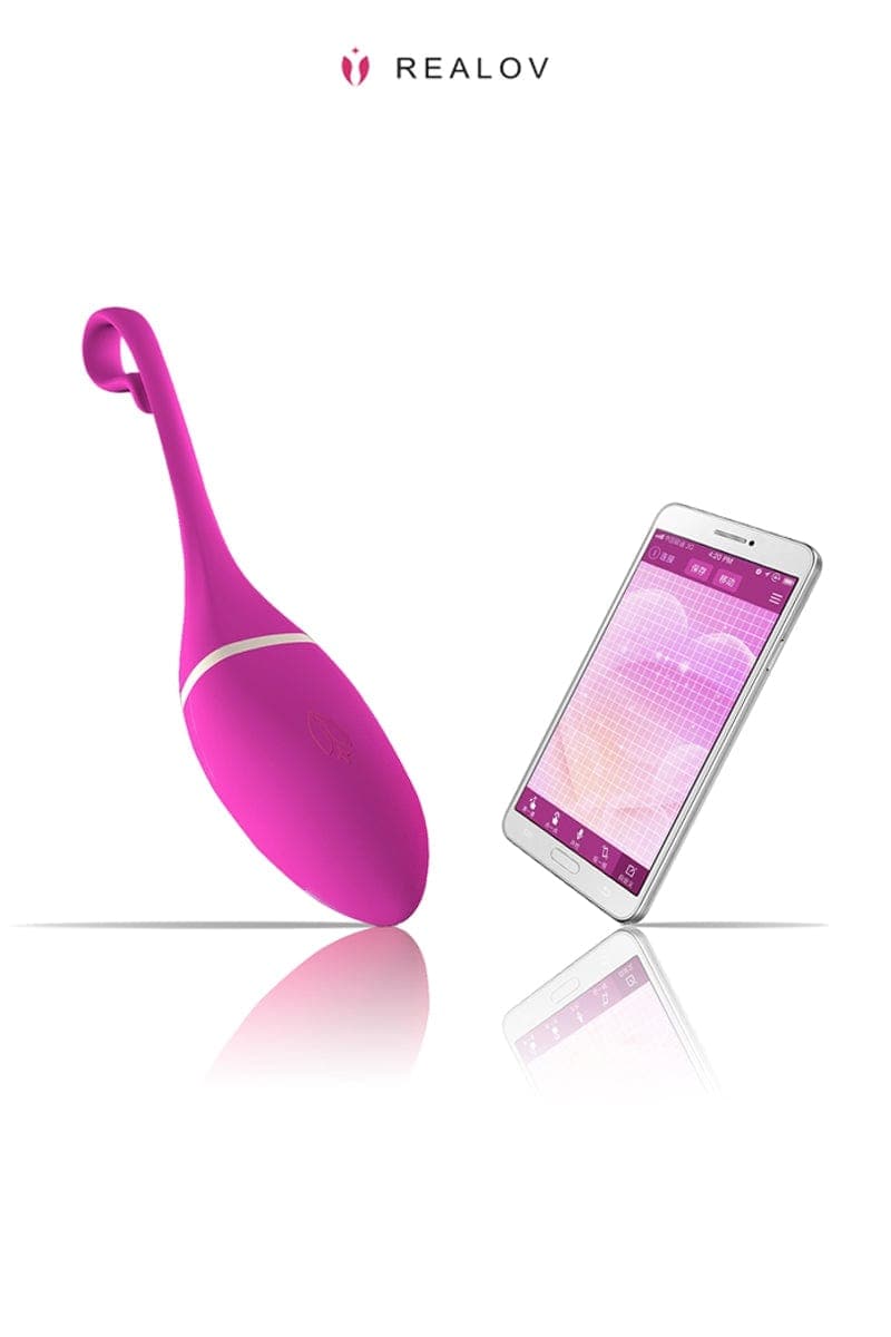 Oeuf vibrant connecté pour jouer en solo ou en couple Irena 7,5cm - Realov