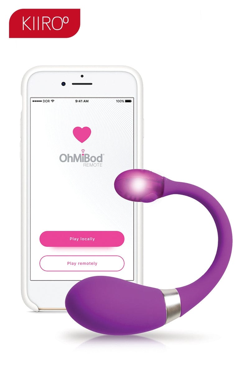 Oeuf vibrant lumineux LED connecté avec smartphone Esca 2 - Kiiroo