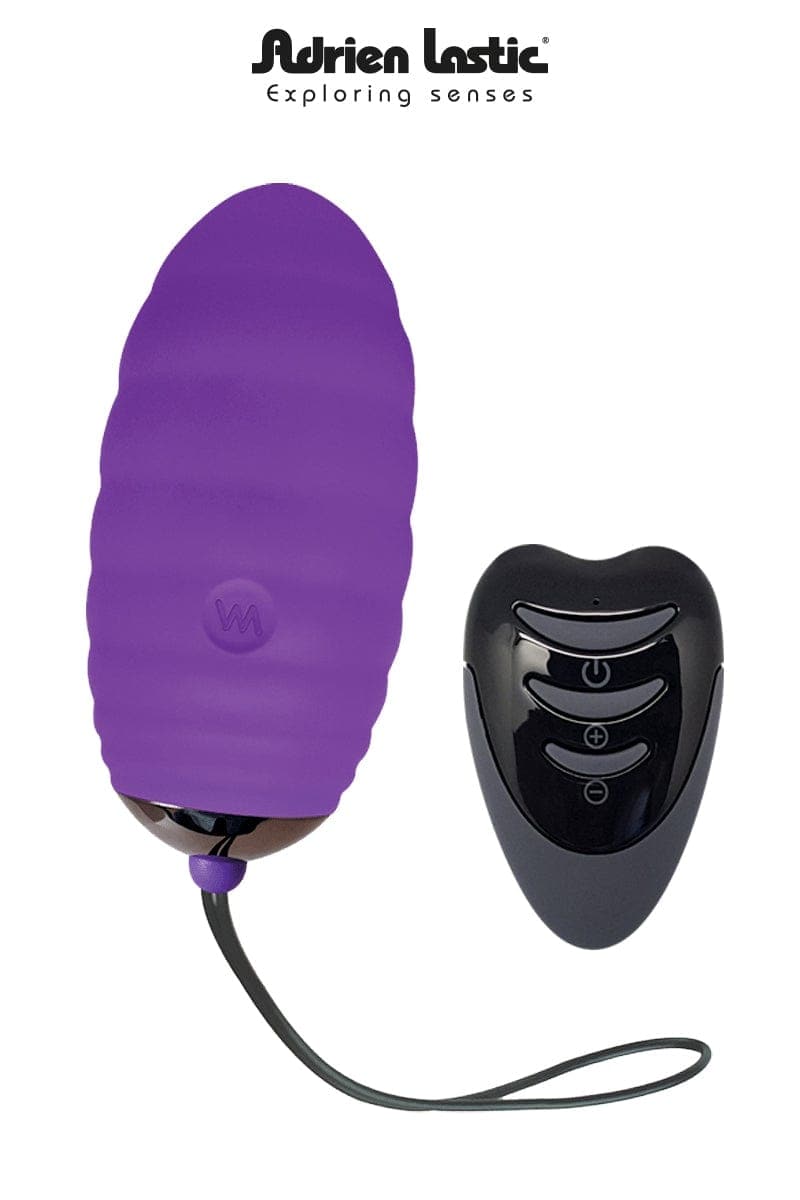 Oeuf vibrant sexy pour couple Ocean Breeze V2 7,5cm violet - Adrien Lastic
