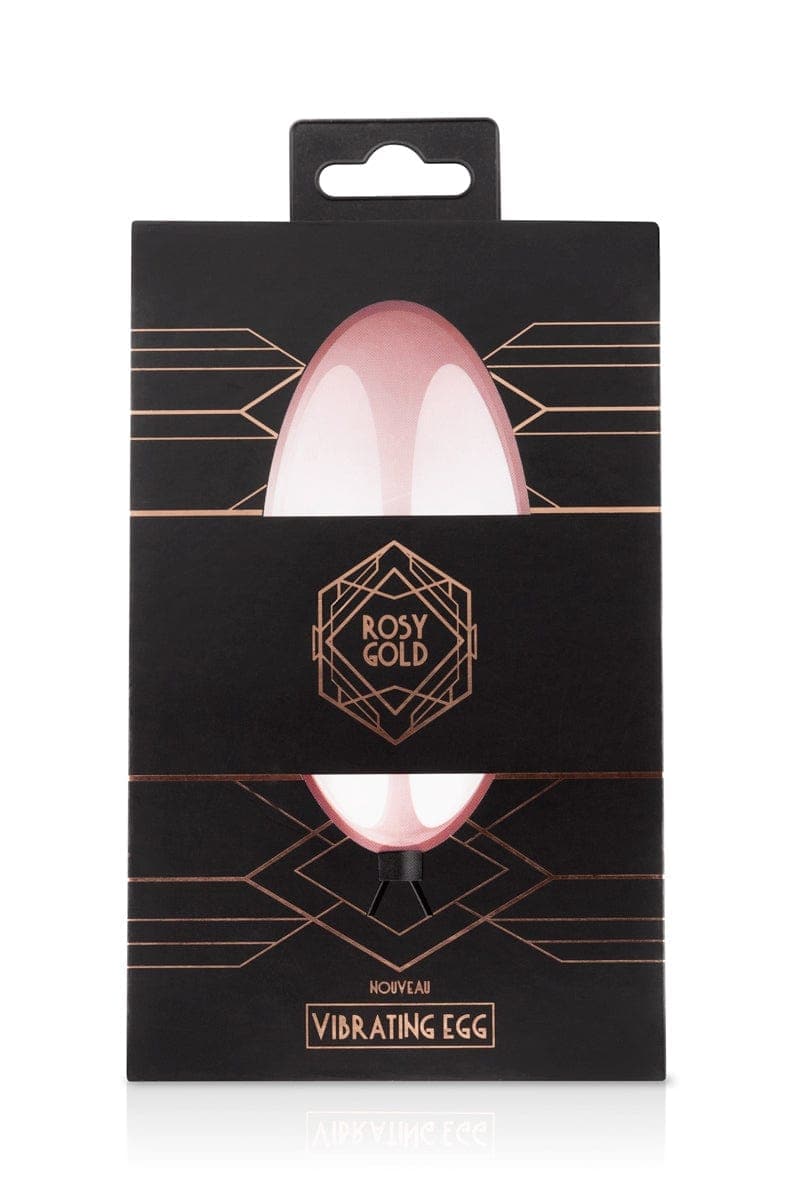 Oeuf vibrant télécommandé à pile incluse discret rose gold 7cm - Rosy Gold