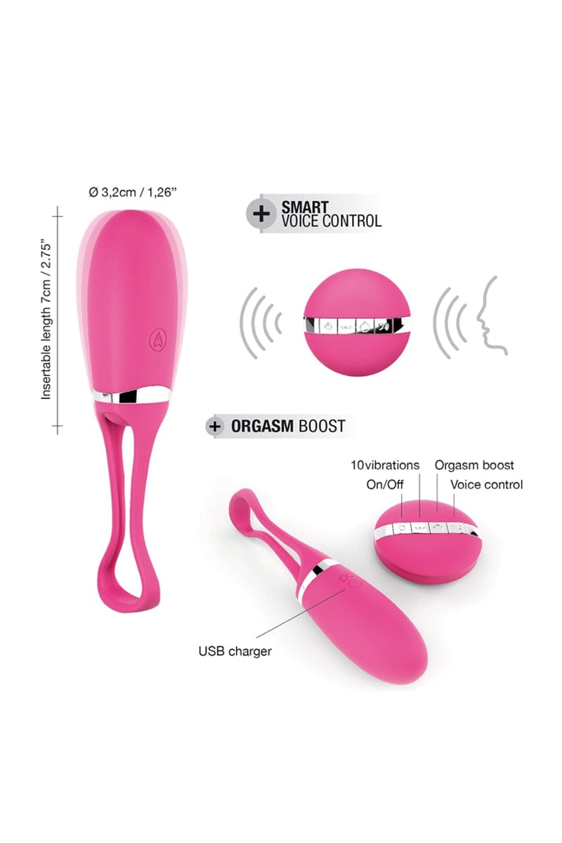 Oeuf vibrant télécommandé avec contrôle vocal Secret Delight - Dorcel