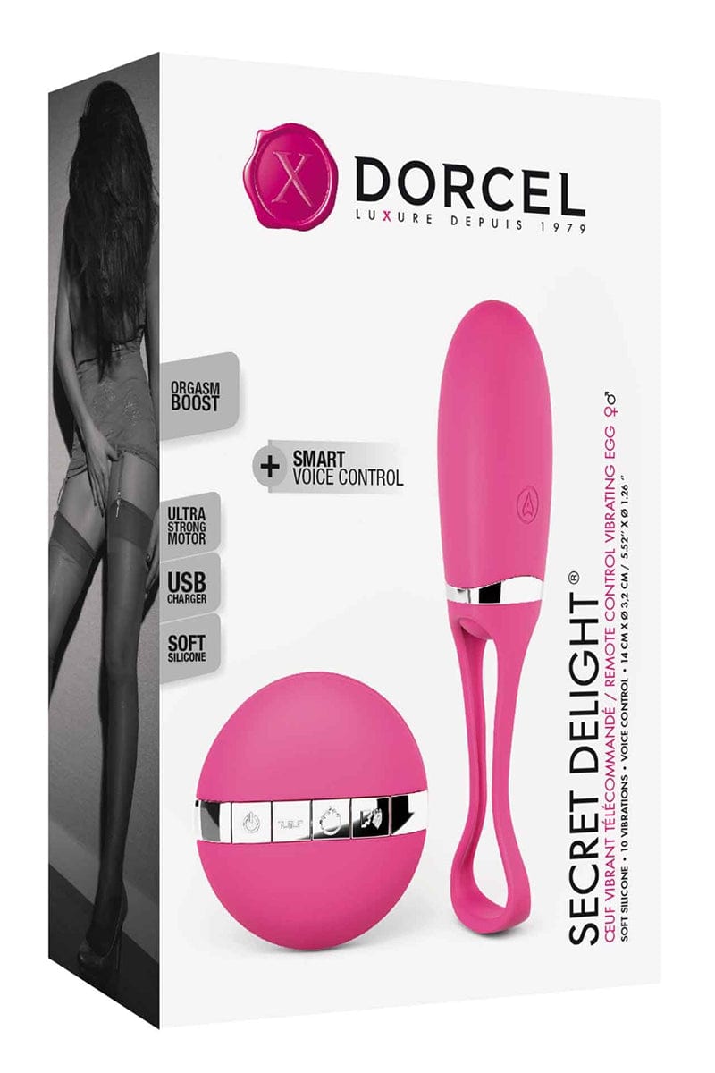 Oeuf vibrant télécommandé avec contrôle vocal Secret Delight - Dorcel
