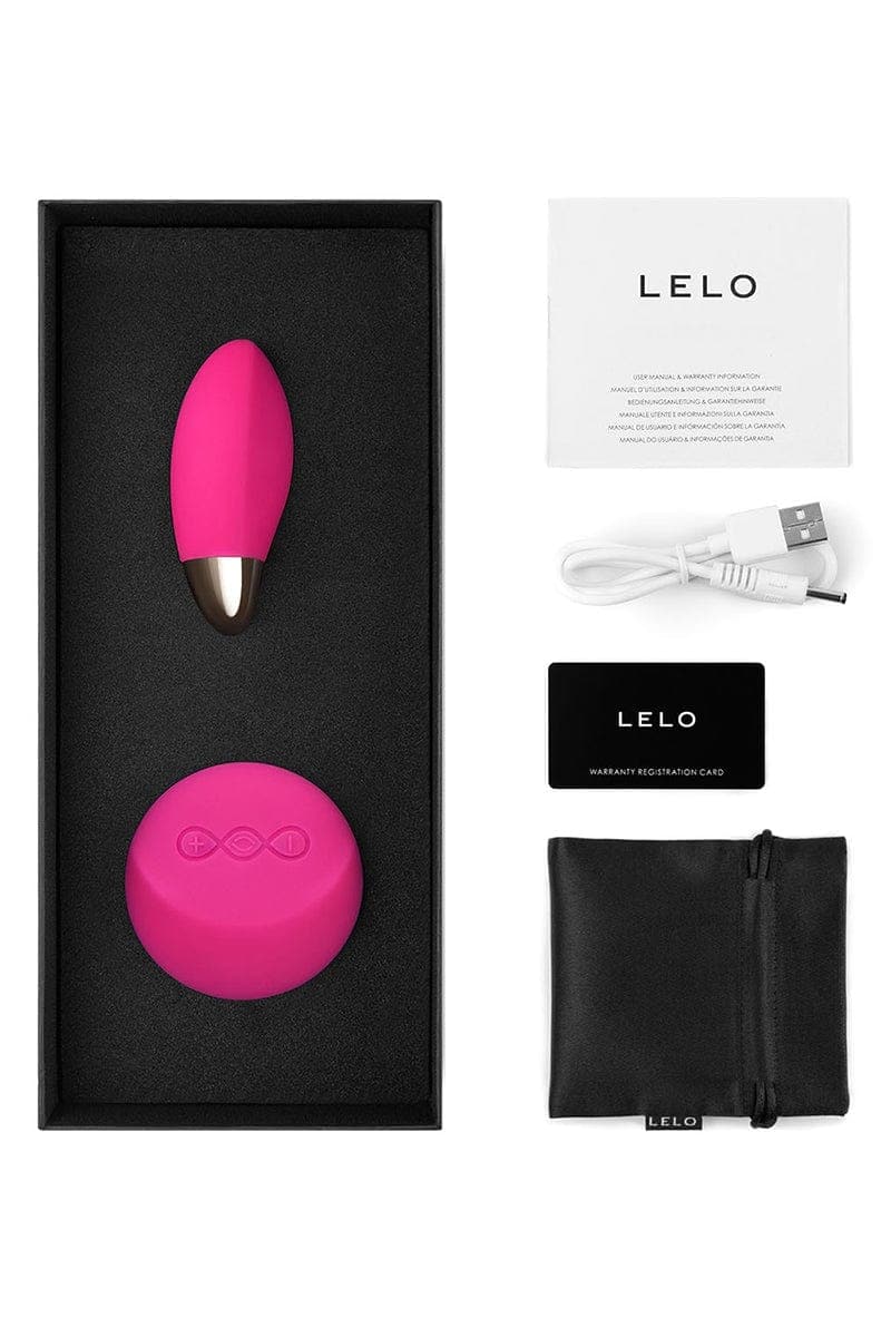 Oeuf vibrant télécommandé de luxe Lyla 2 portée 12 mètres Cerise - Lelo
