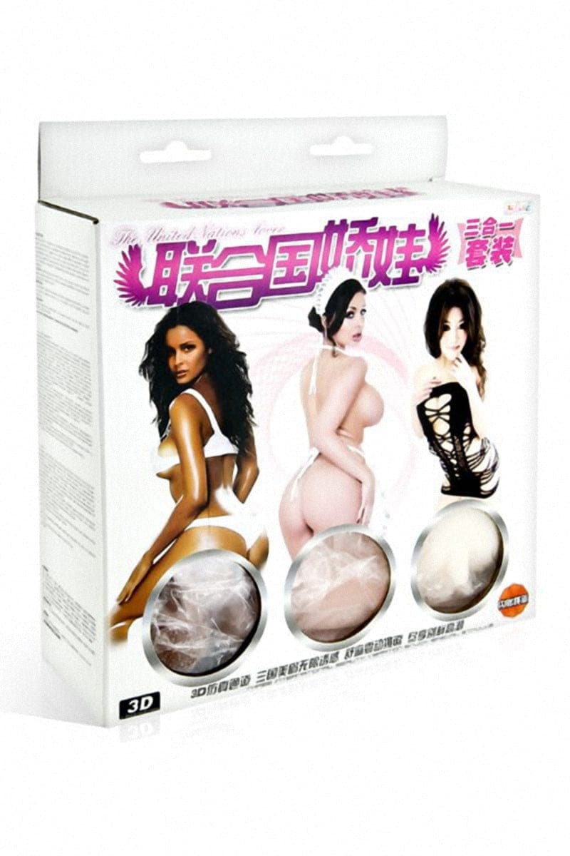 Pack de 3 masturbateurs vagin réalistes sensibilités différentes - Baile