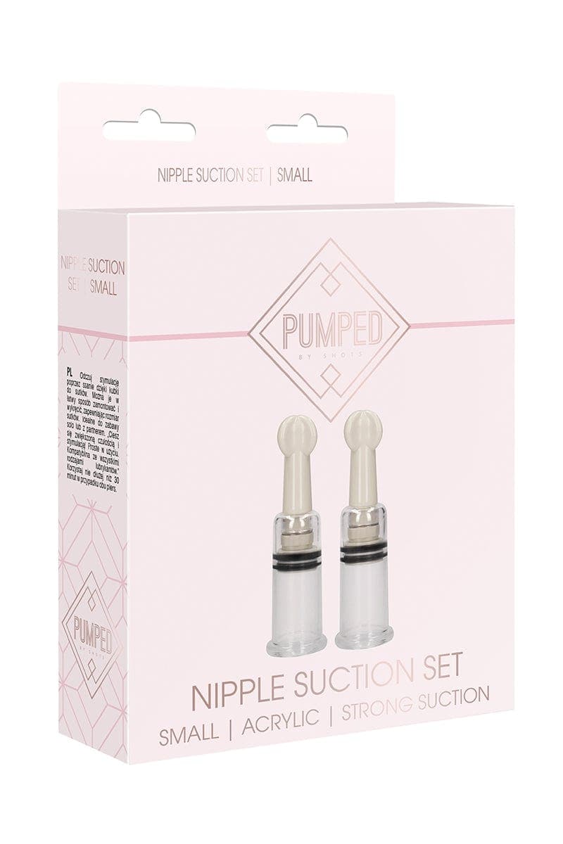 Paire de ventouses stimulateur à tétons taille S diamètre 1,9cm - Pumped
