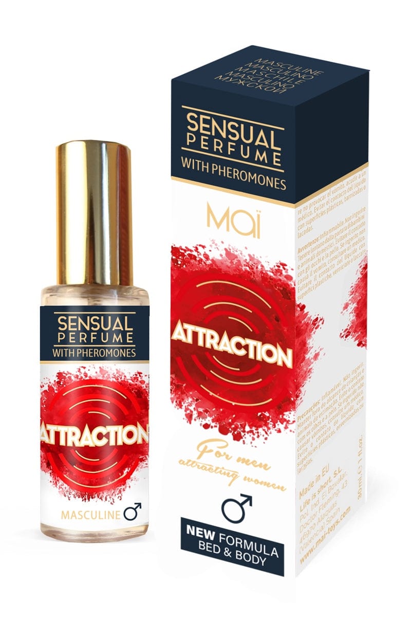Parfum masculin aux phéromones arôme sous bois 30ml - Attraction