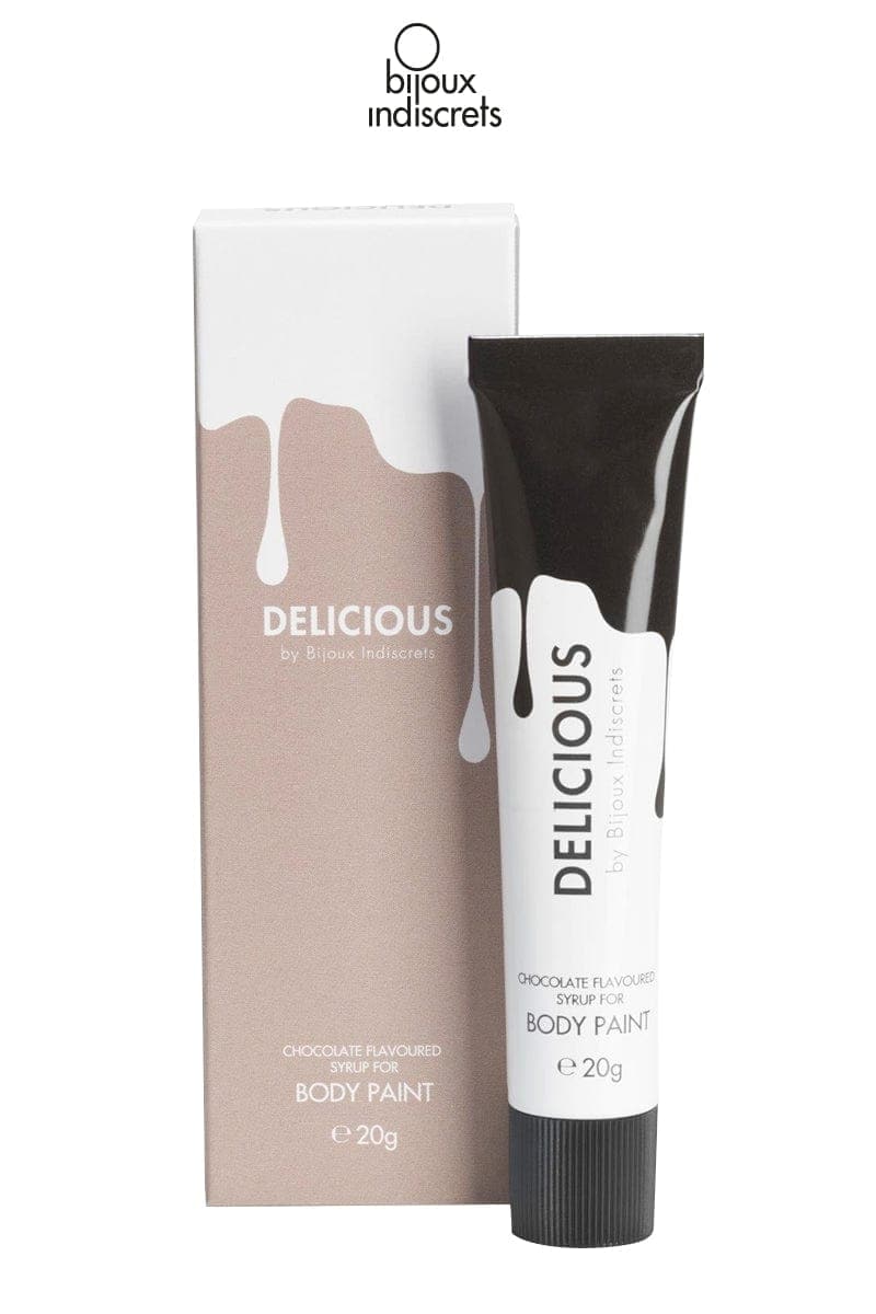 Peinture corporelle comestible au chocolat sans gluten - Bijoux Indiscret