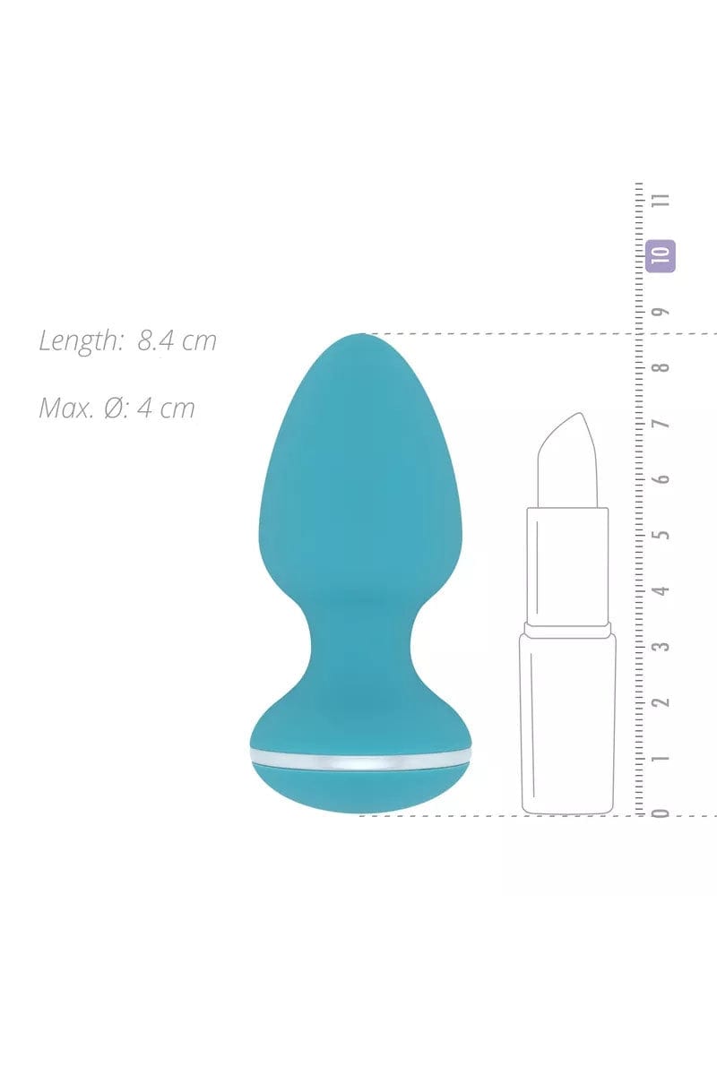 Petit plug vibrant en silicone étanche 10 modes vibrant Blanca - Cala Azul