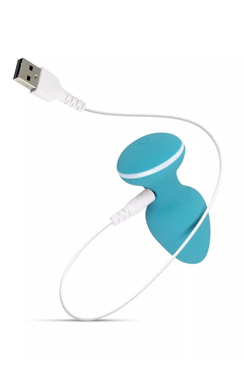 Petit plug vibrant en silicone étanche 10 modes vibrant Blanca - Cala Azul