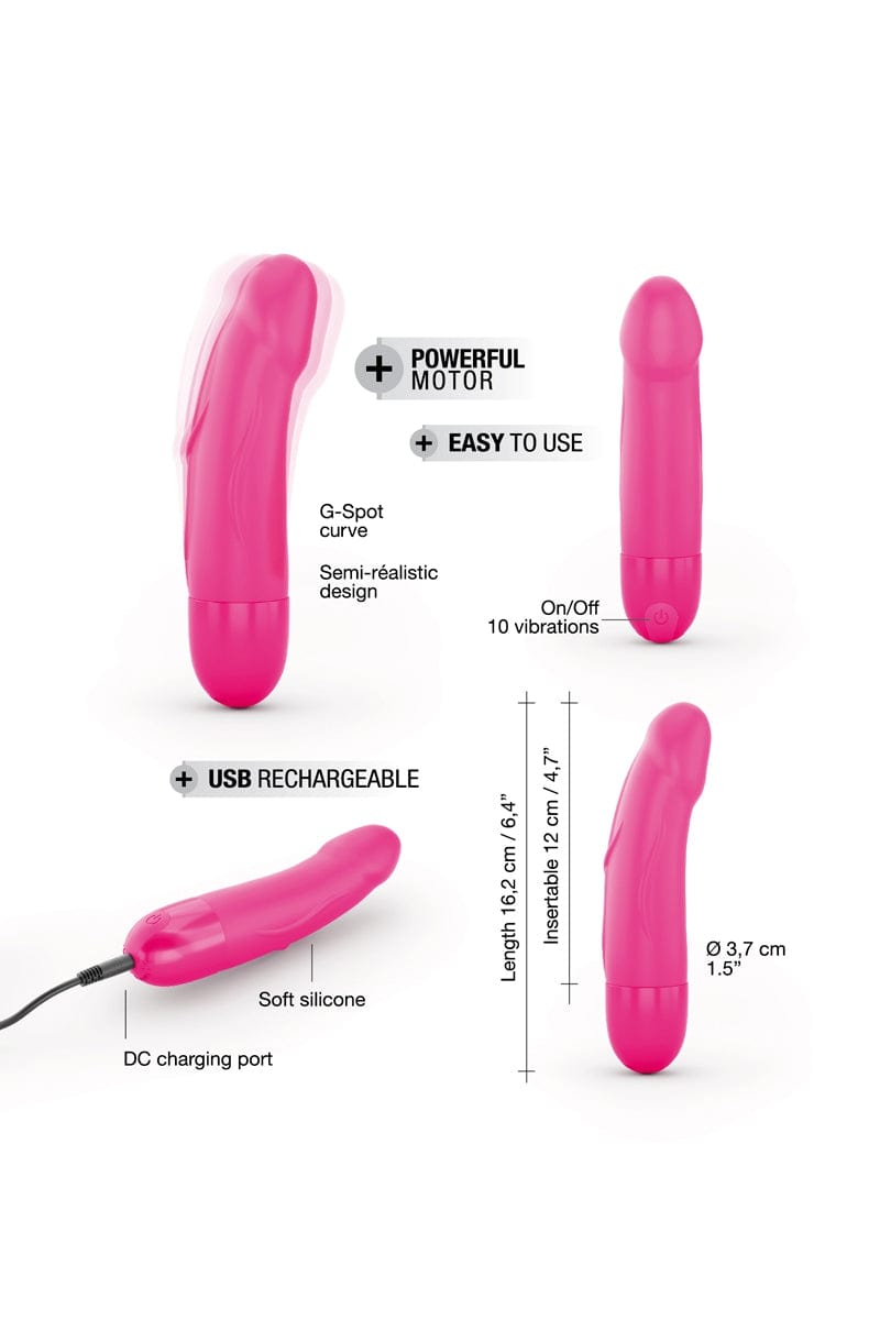 Petit vibromasseur multi-fonctions rechargeable Real Vibration rose S 2.0 - Dorcel