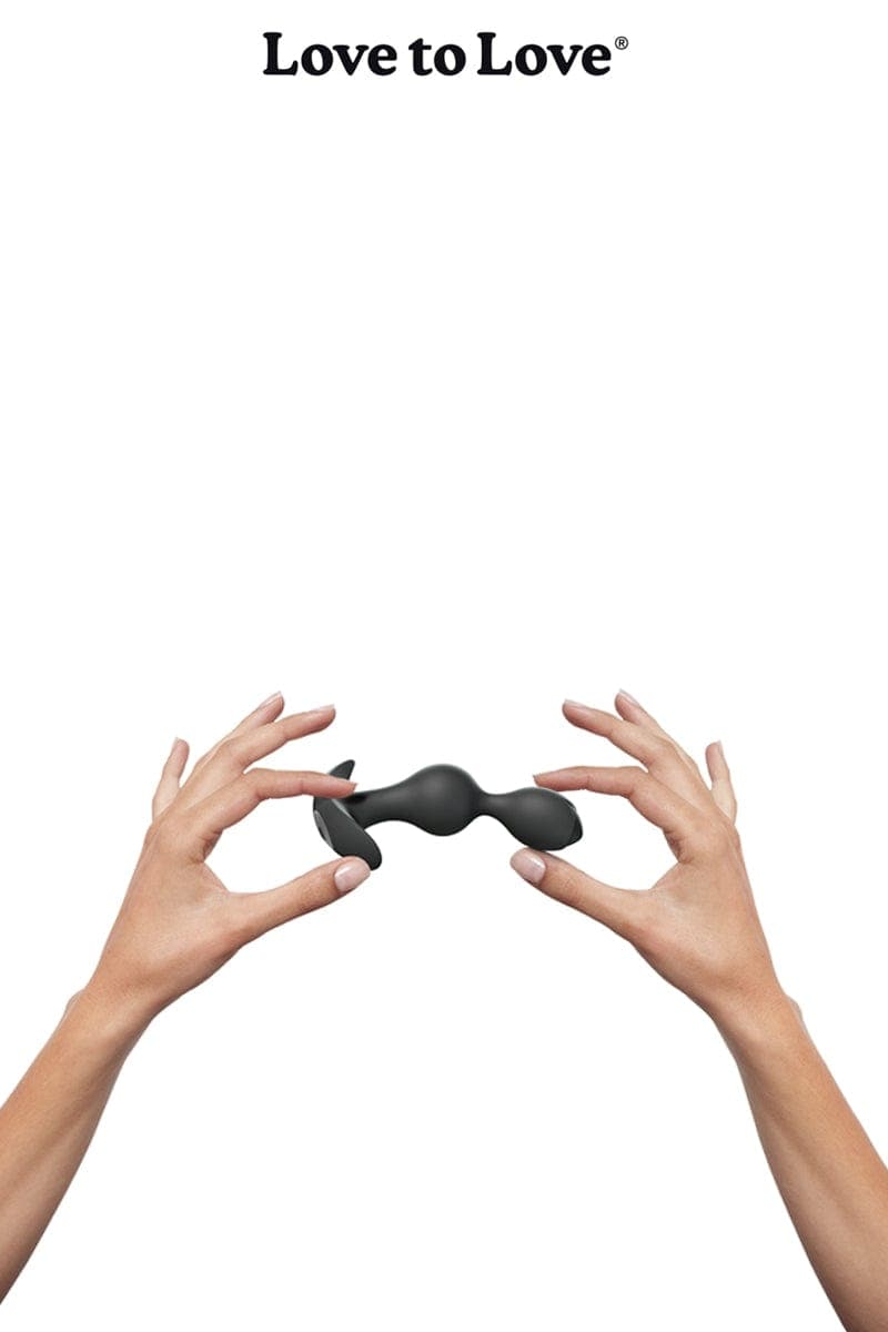 Plug anal vibrant mixte rechargeable 10 modes Twinny Bud noir - Love to Love