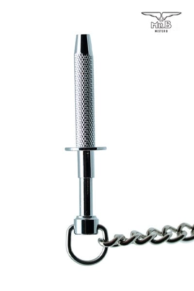 Pinces à seins type griffes 8cm + chaine 30cm accessoire BDSM - Mister B