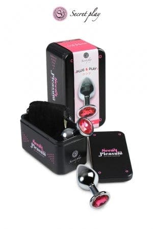 Plug aluminium S Fuchsia