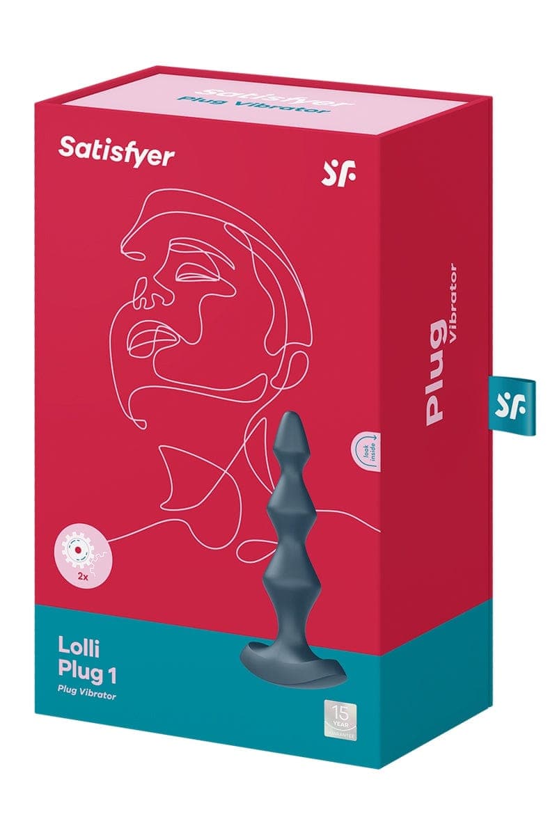 Plug anal 12 modes vibrants Lolli Plug 1 anthracite 13,9cm - Satisfyer