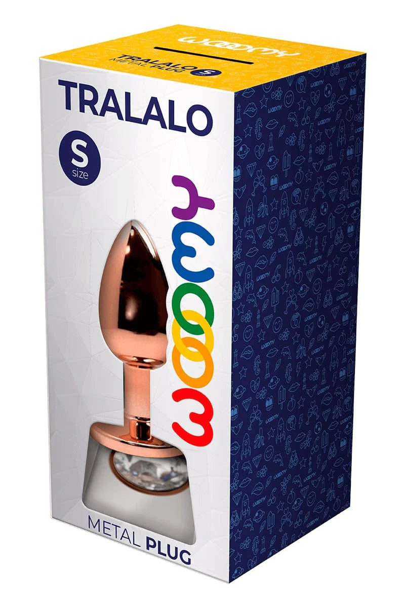 Plug anal bijou Tralalo strass transparent rosebud Taille S - Wooomy