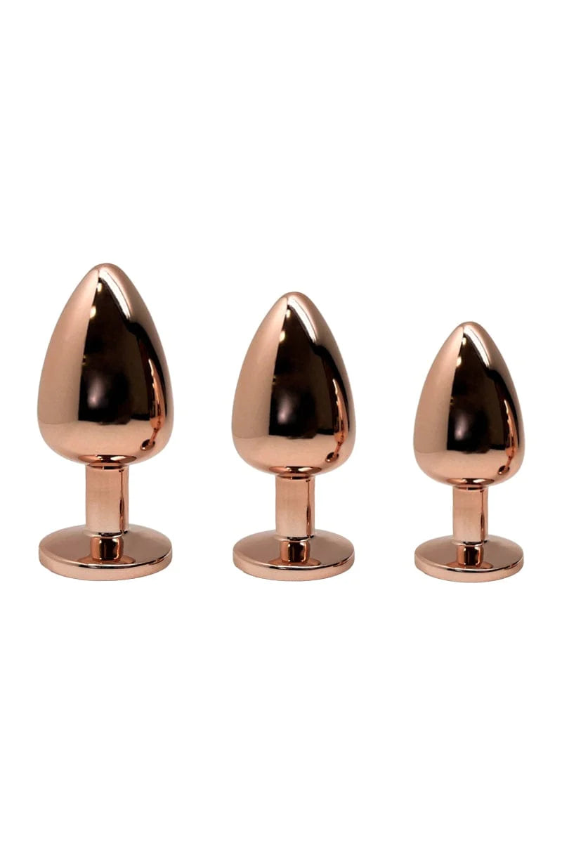 Plug anal bijou Tralalo strass transparent rosebud Taille S - Wooomy