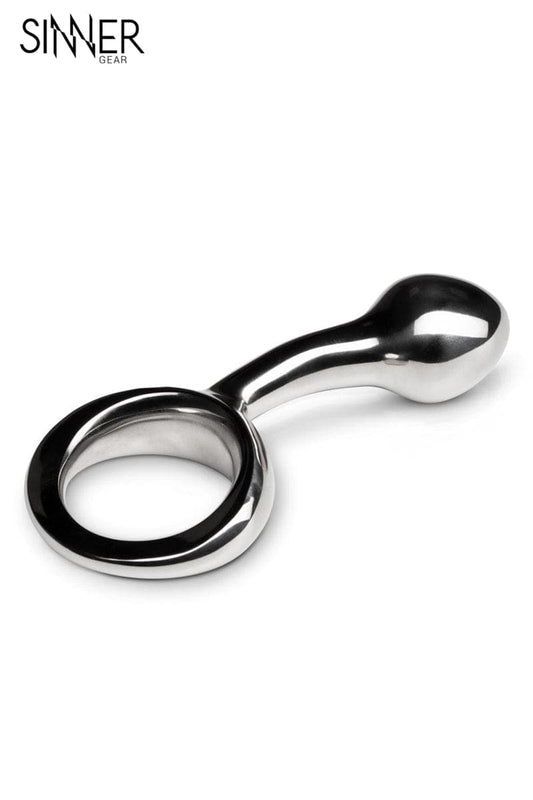 Plug anal en acier lisse pour stimulation prostate Plug + pochette de rangement - Sinner Gear