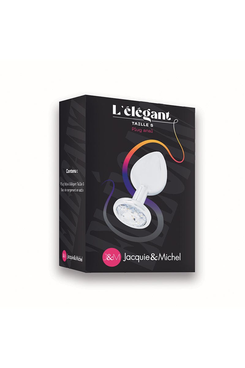 Plug anal en métal et bijou L'élégant S - Jacquie et Michel