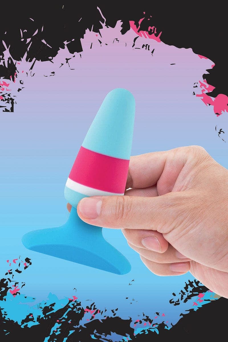 Plug anal en silicone coloré pénétration agréable Plugz Colors n1 9cm- FeelzToys