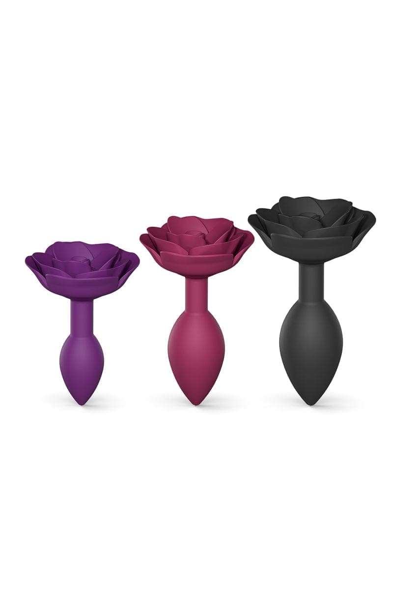 Plug anal fleur rose ouverte 9 x 3,7 cm Open Roses L - Love to Love