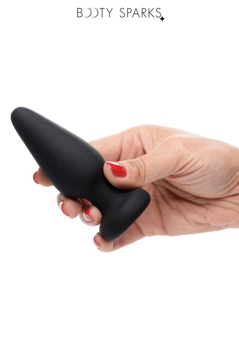 Plug anal lumineux M en silicone led 3 couleurs - Booty Sparks