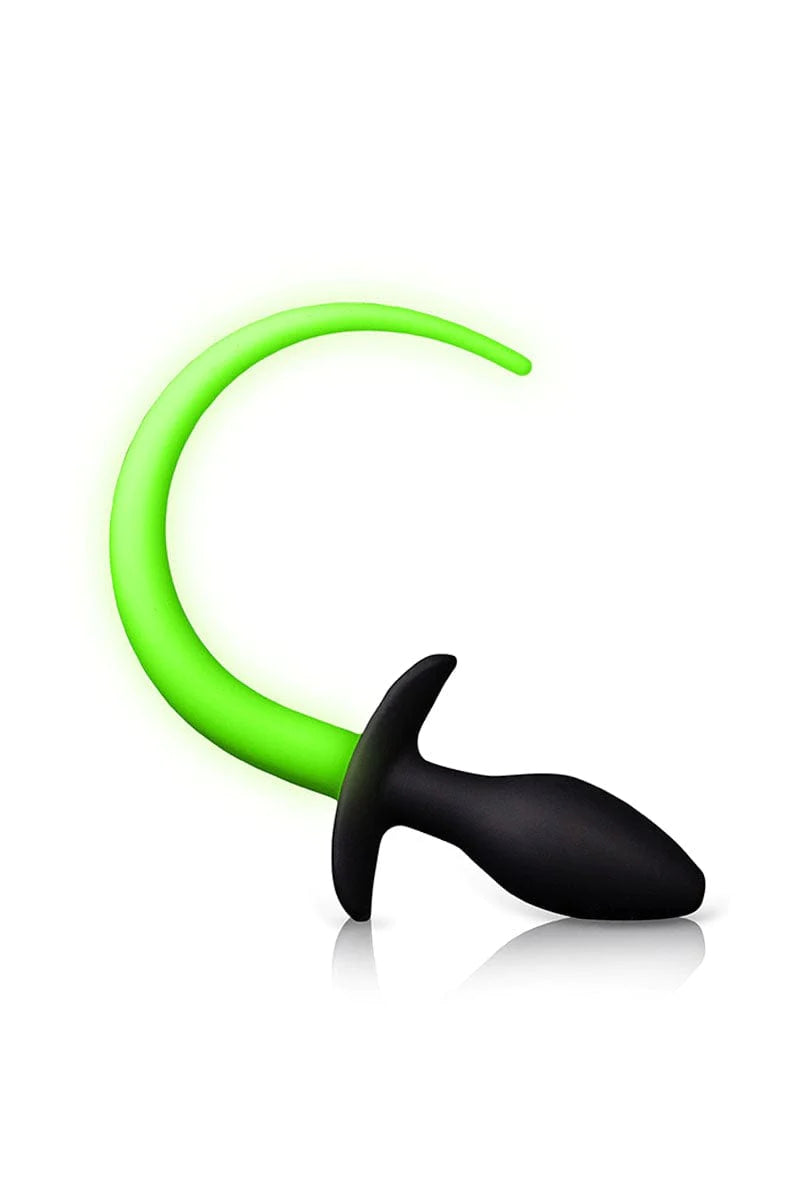 Plug anal queue de chien vert phosphorescent - Ouch