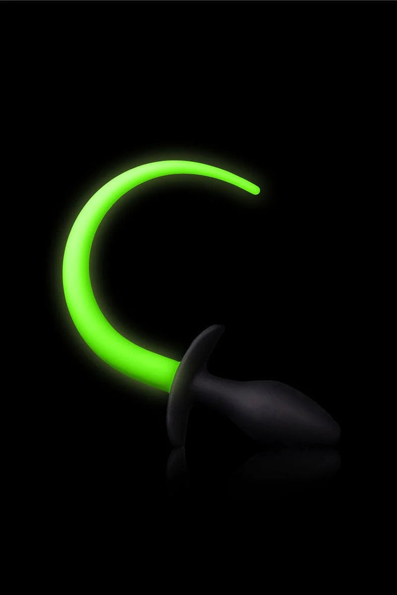 Plug anal queue de chien vert phosphorescent - Ouch