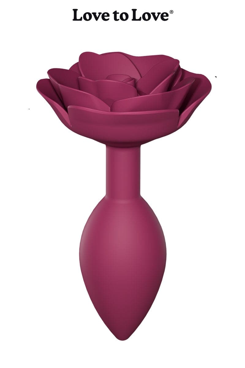 Plug anal rose ouverte 8,5 x 3,4 cm Open Roses Taille M - Love to Love