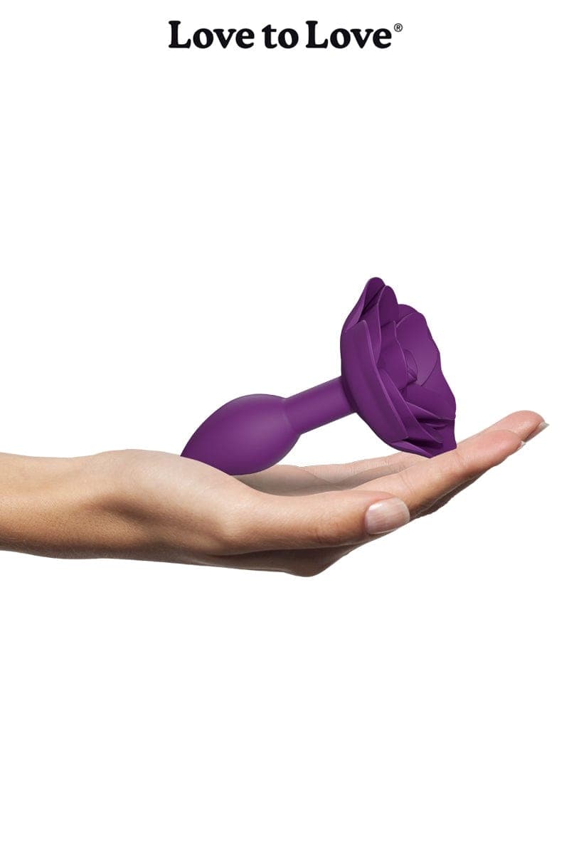 Plug anal rosebud forme rose 8 x 3 cm Open Roses Taille S - Love to Love