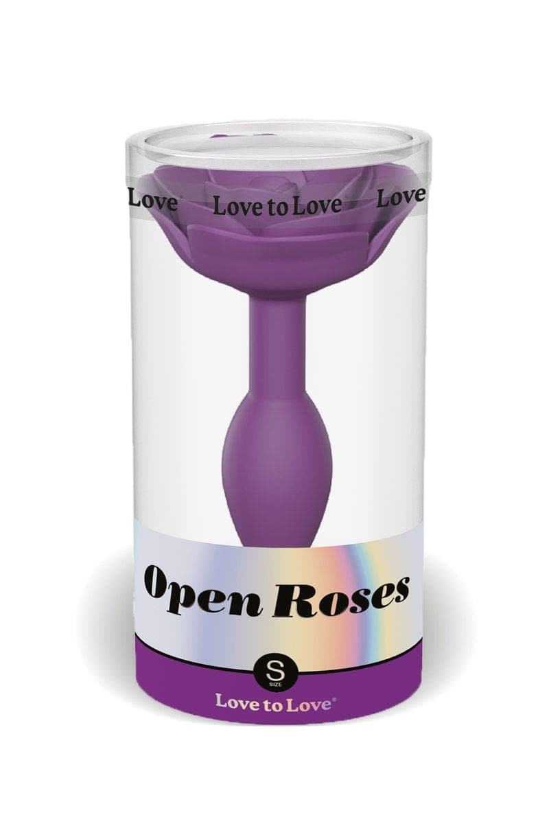 Plug anal rosebud forme rose 8 x 3 cm Open Roses Taille S - Love to Love
