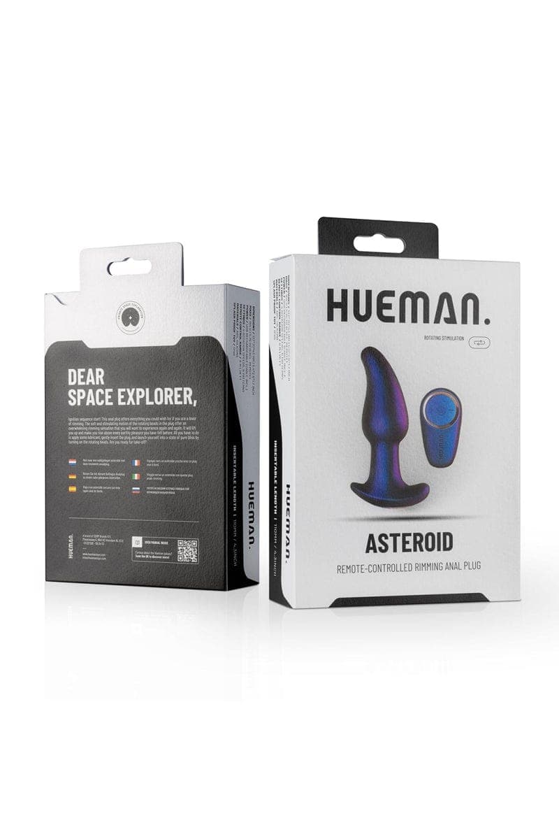 Plug anal télécommandé rotatif anulingus rechargeable Asteroid - Hueman