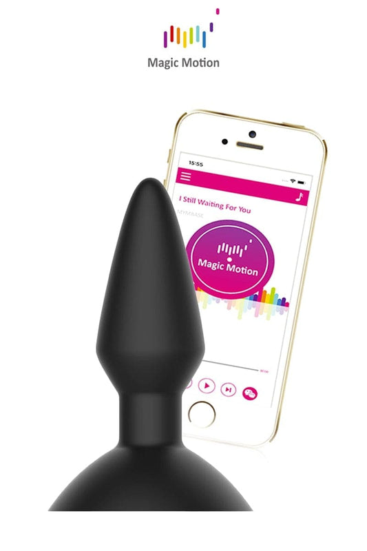 Plug anal ventouse 7 modes vibrants silencieux connecté Equinox 8,8cm insérables - Magic Motion