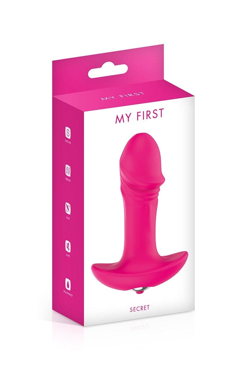 Plug anal vibrant 10,7 x 3 cm ergonomique Secret Plug - My First