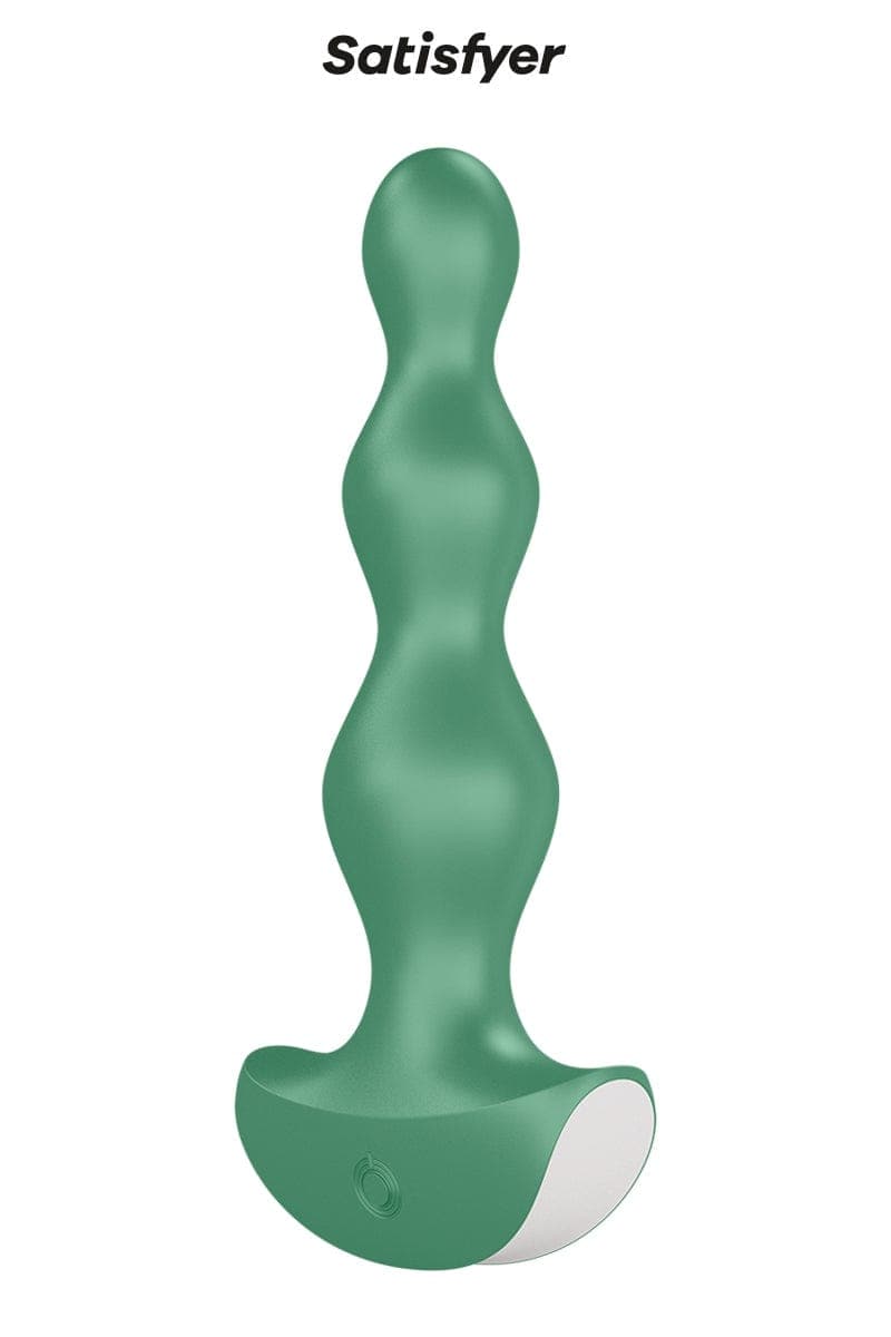 Plug anal vibrant étanche unisexe en silicone vert Lolli 2 - Satisfyer
