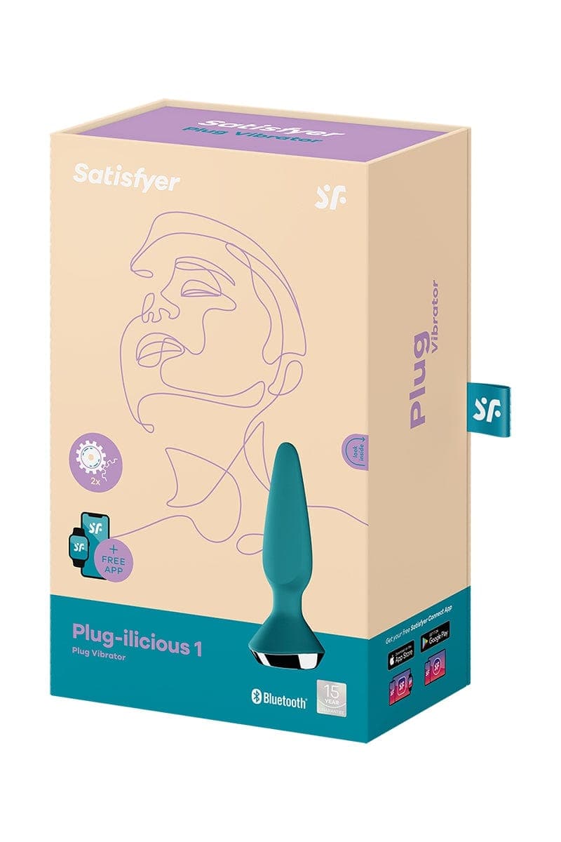 Plug anal vibrant pour hommes et femmes Ilicious 1 Bleu 13,5cm - Satisfyer