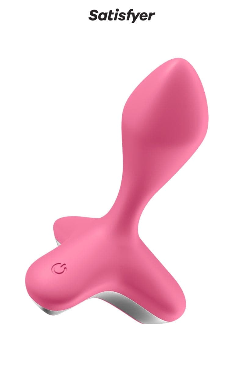 Plug anal vibrant unisexe en silicone game Changer rose 11.5cm - Satisfyer