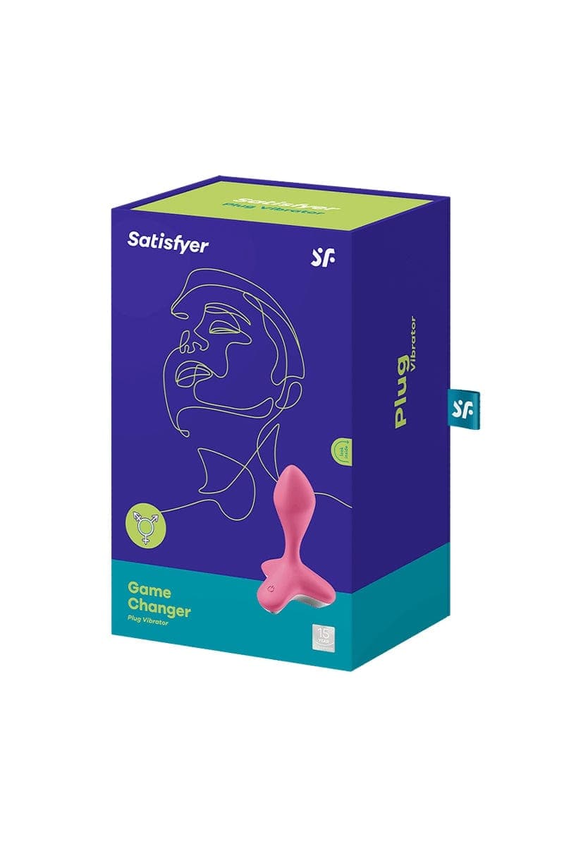 Plug anal vibrant unisexe en silicone game Changer rose 11.5cm - Satisfyer
